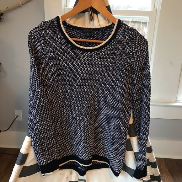 Talbots Sweaters - Talbots Hi Lo Sweater 💫 Black/Bl/Wt 💫 Small P Talbots Sweaters - Talbots Hi Lo Sweater 💫 Black/Bl/Wt 💫 Small P